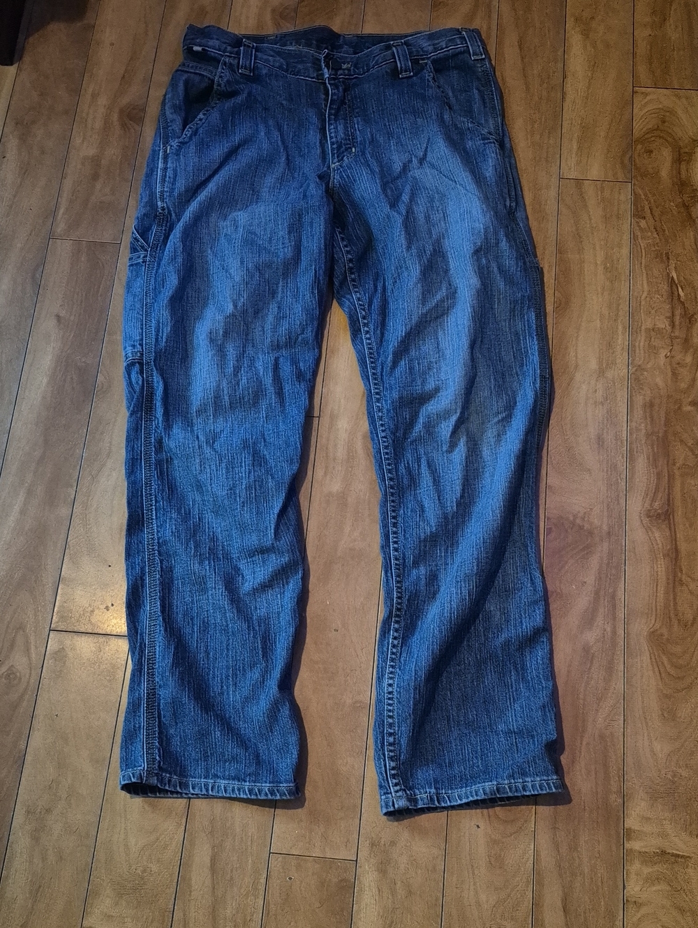 Carhartt Men's Relaxed Fit Indigo Blue Work Jeans